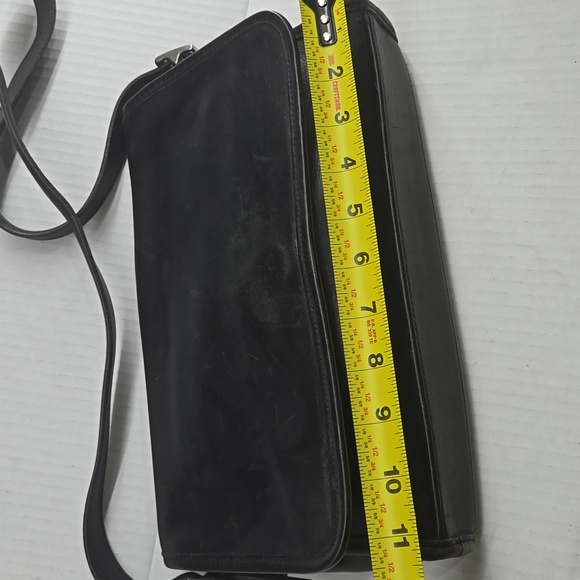 Vintage Coach 9072 Shoulder Bag Black Leather - Picture 7 of 11